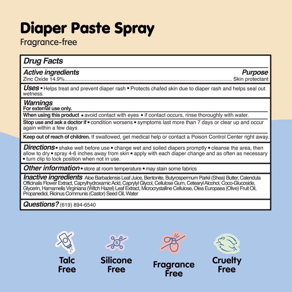 Sweet Cheeks Diaper Paste Spray